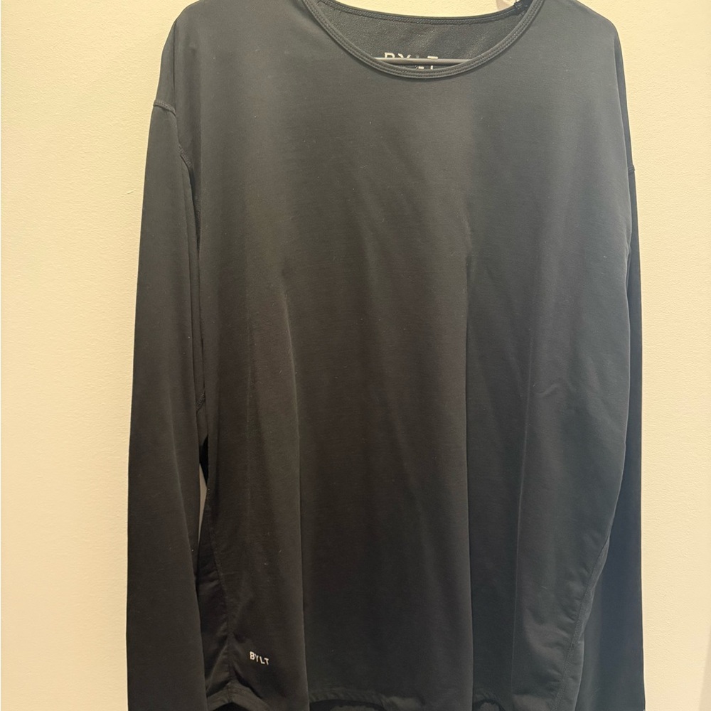 BYLT Basics Men's Black Long Sleeve Tee